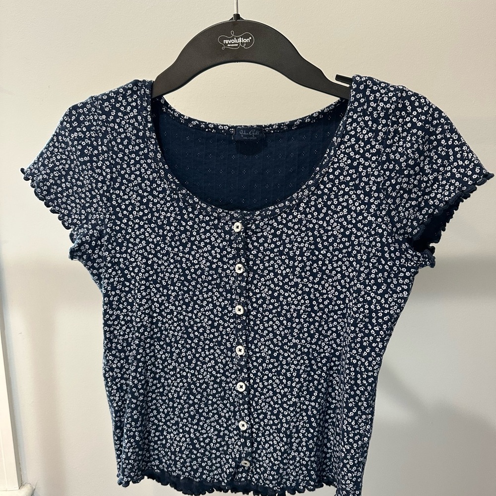 Brandy Melville Zelly Top | Navy Floral
